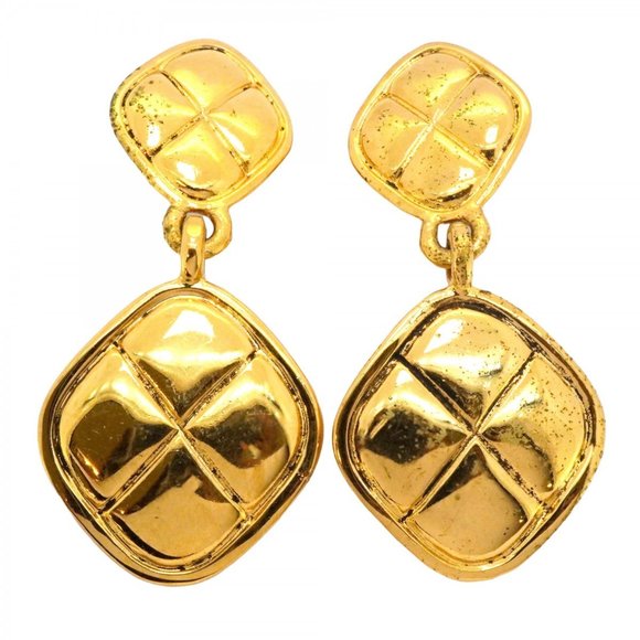 CHANEL Gold Diamond Earrings - Picture 1 of 10